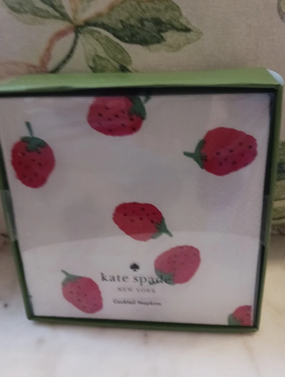 NWT Kate Spade Set Of 50 Strawberry Cocktail Napkins